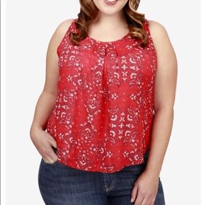 Lucky Brand Plus size 3X trendy, loose tank.