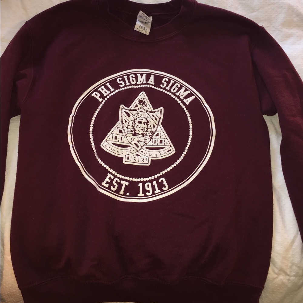 Phi Sigma Sigma Crest crew neck