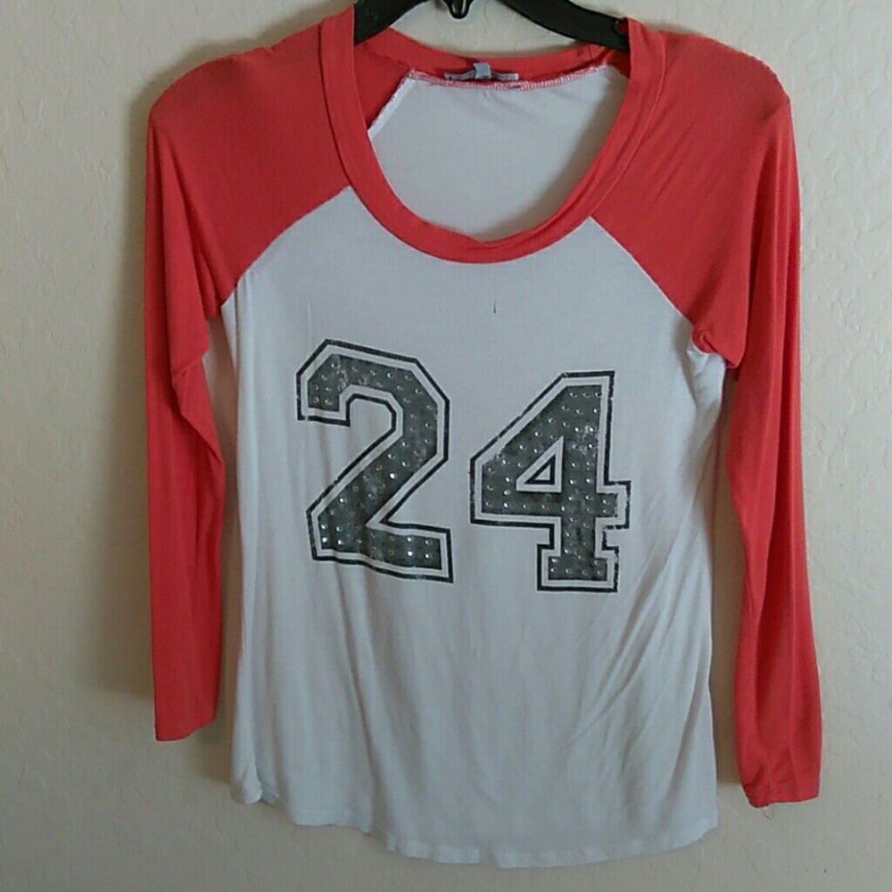 Baseball T with the # 24 in gems, all intact.