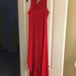 Body Central high low red dress