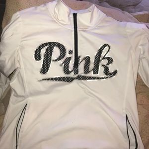 A PINK ultimate yoga collection half zip pullover