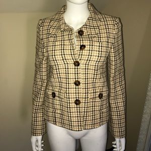 Valentino Roma Brown Houndstooth blazer 40/4