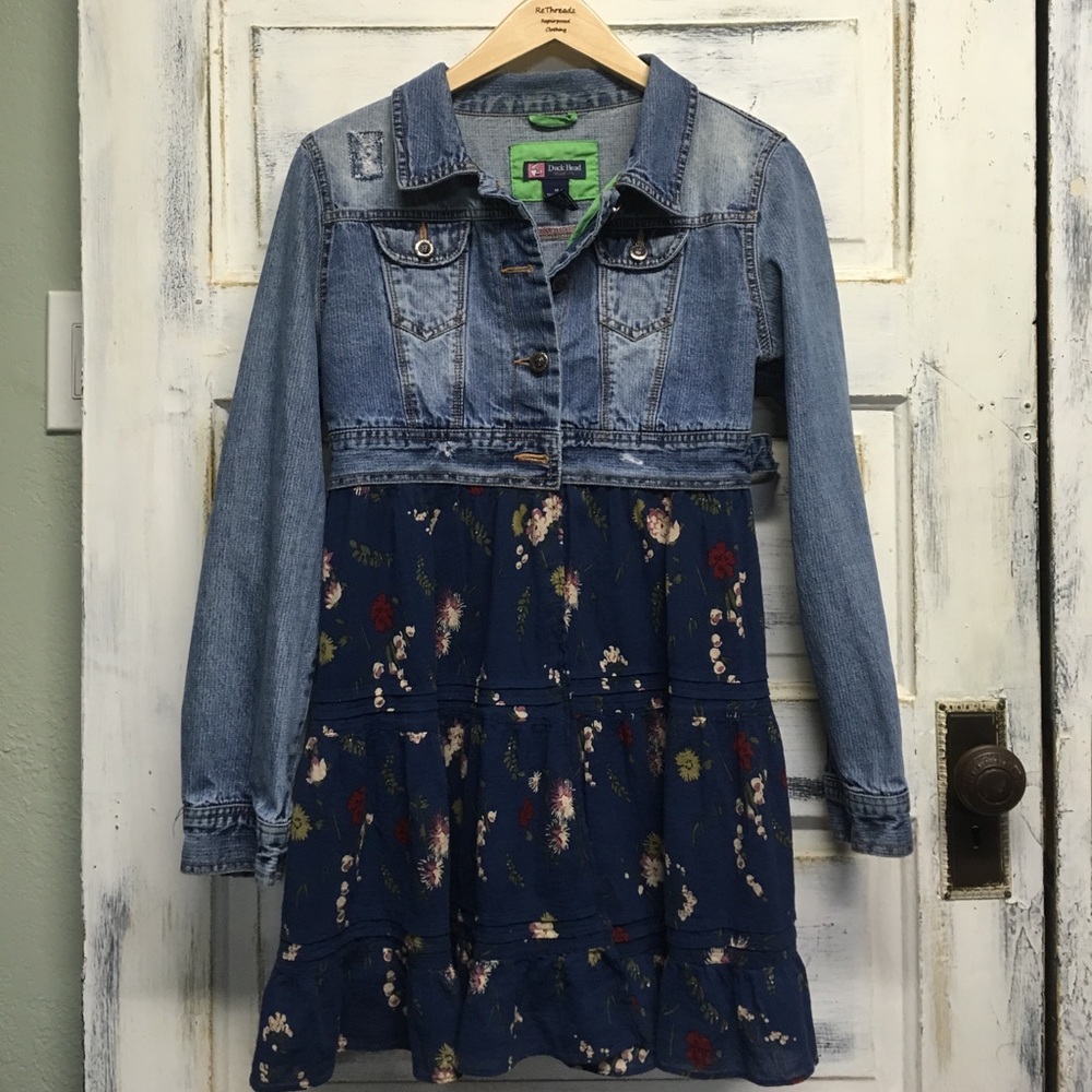 One of a kind upcycled jacket size medium
