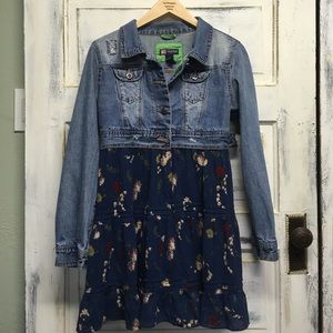 One of a kind upcycled jacket size medium