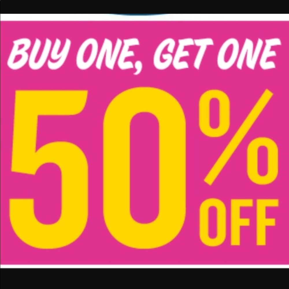 BOGO 1/2 off