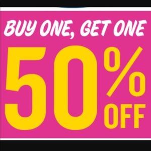 BOGO 1/2 off