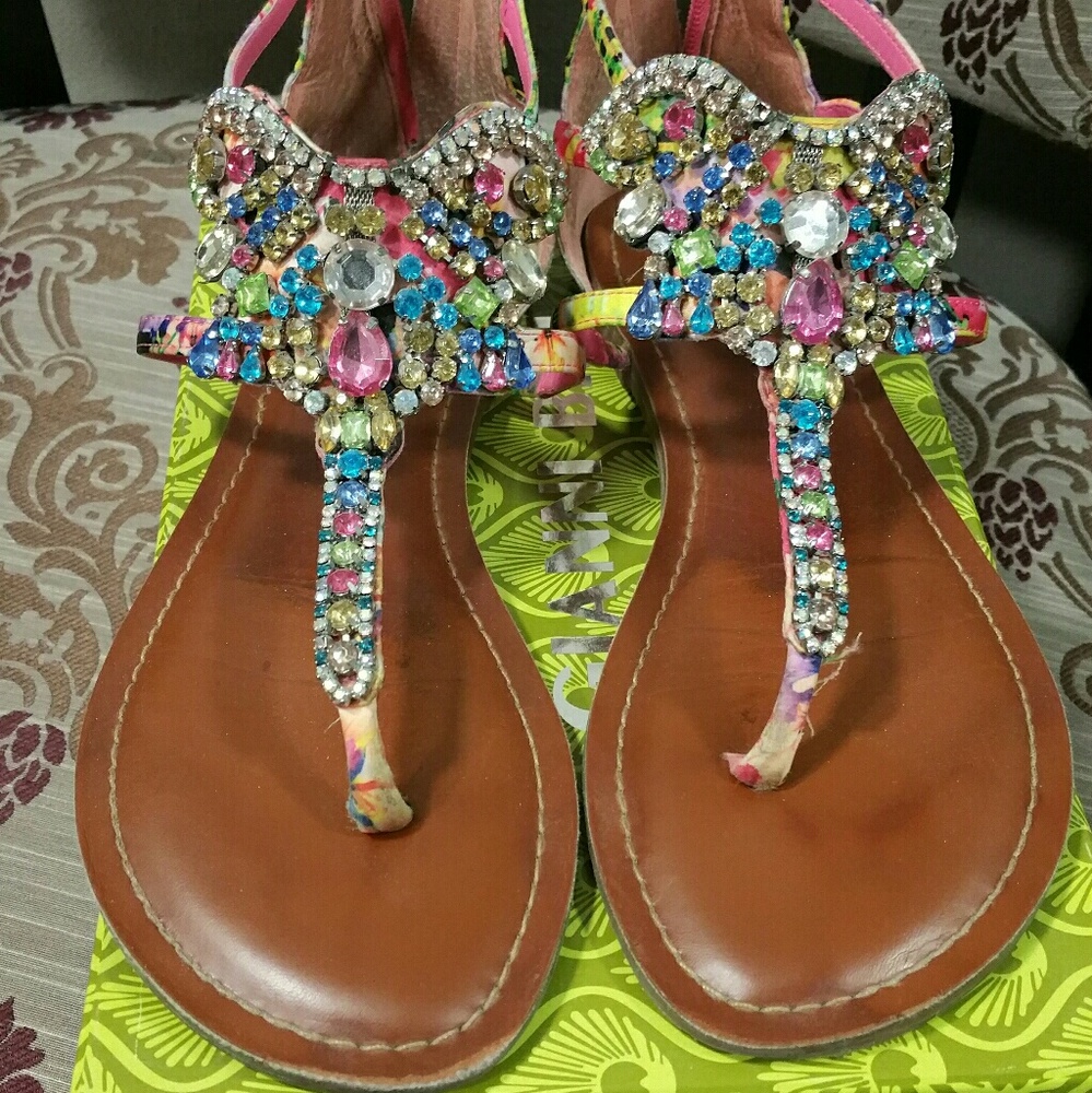 Embellished luxury sandals