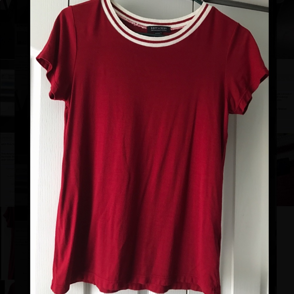 American Eagle Soft & Sexy Red Top