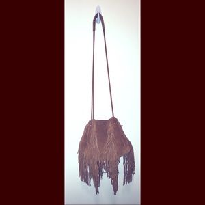 URBAN OUTFITTERS Suede Fringe Purse