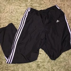 Black Adidas 3 Stripe Pants