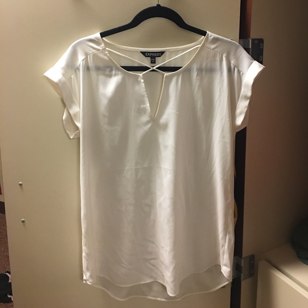 Express Dressy shirt cream