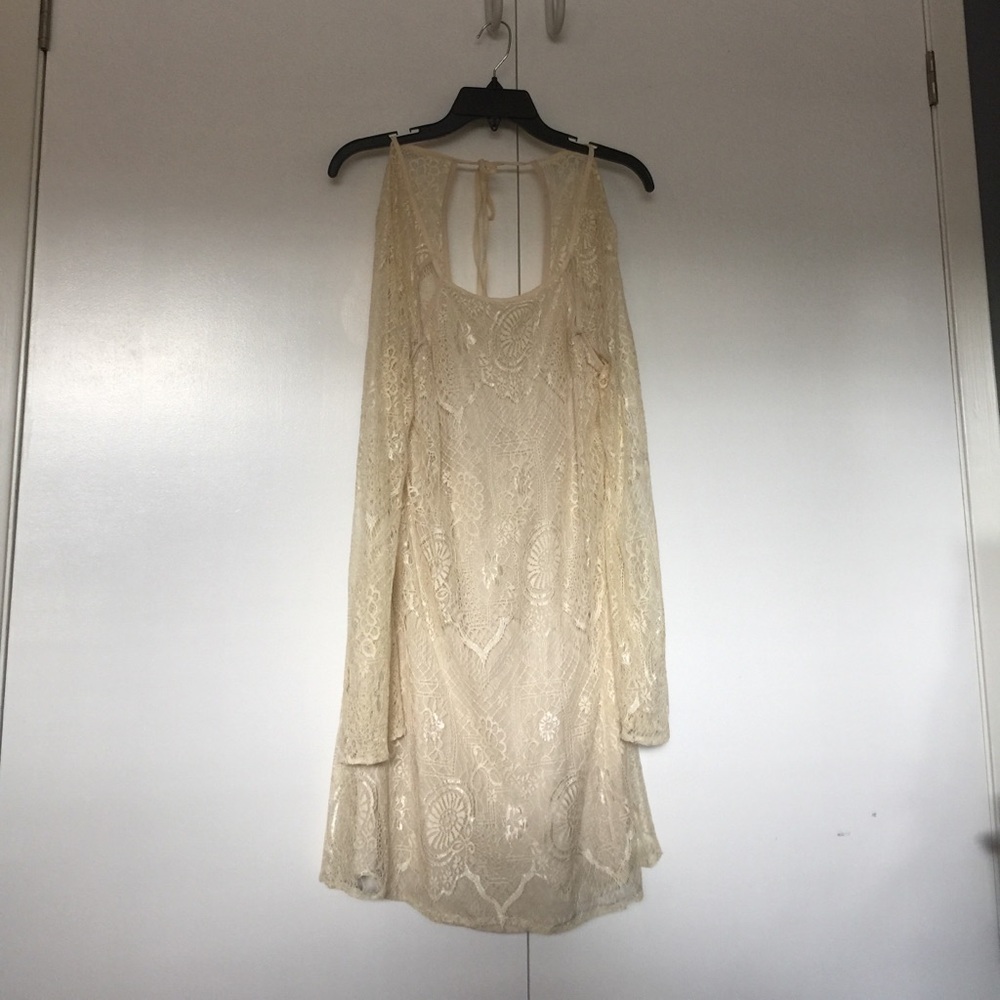 Cream lace dress