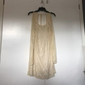 Cream lace dress