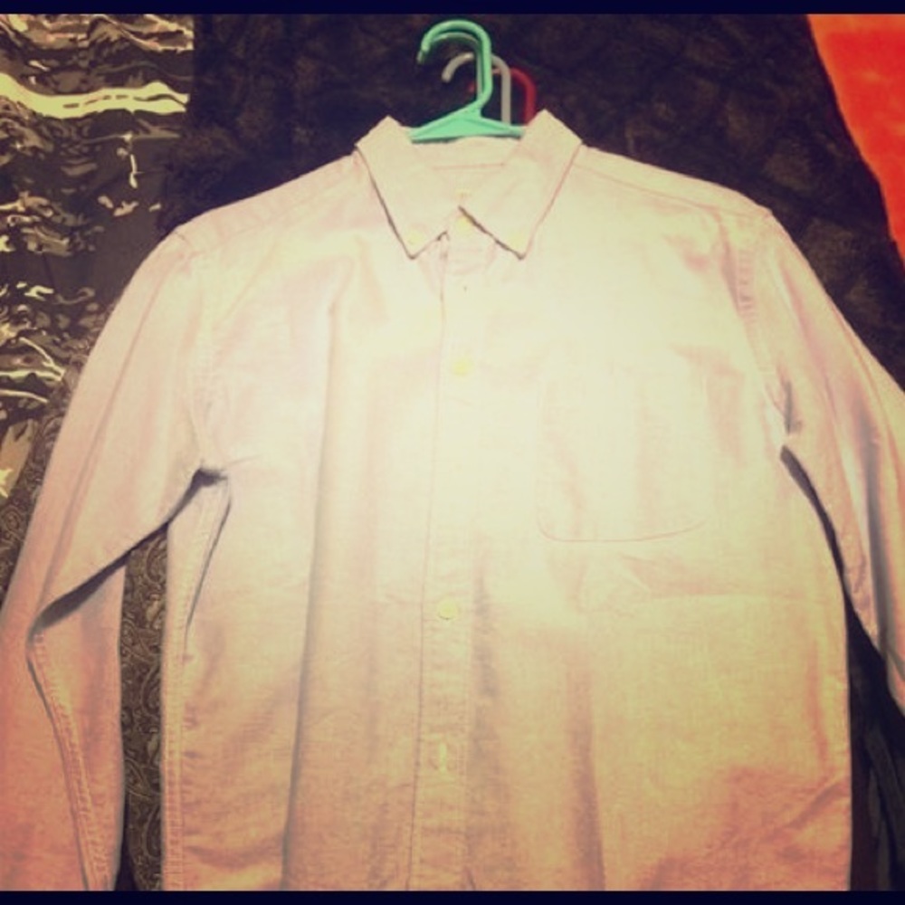 Blue button down