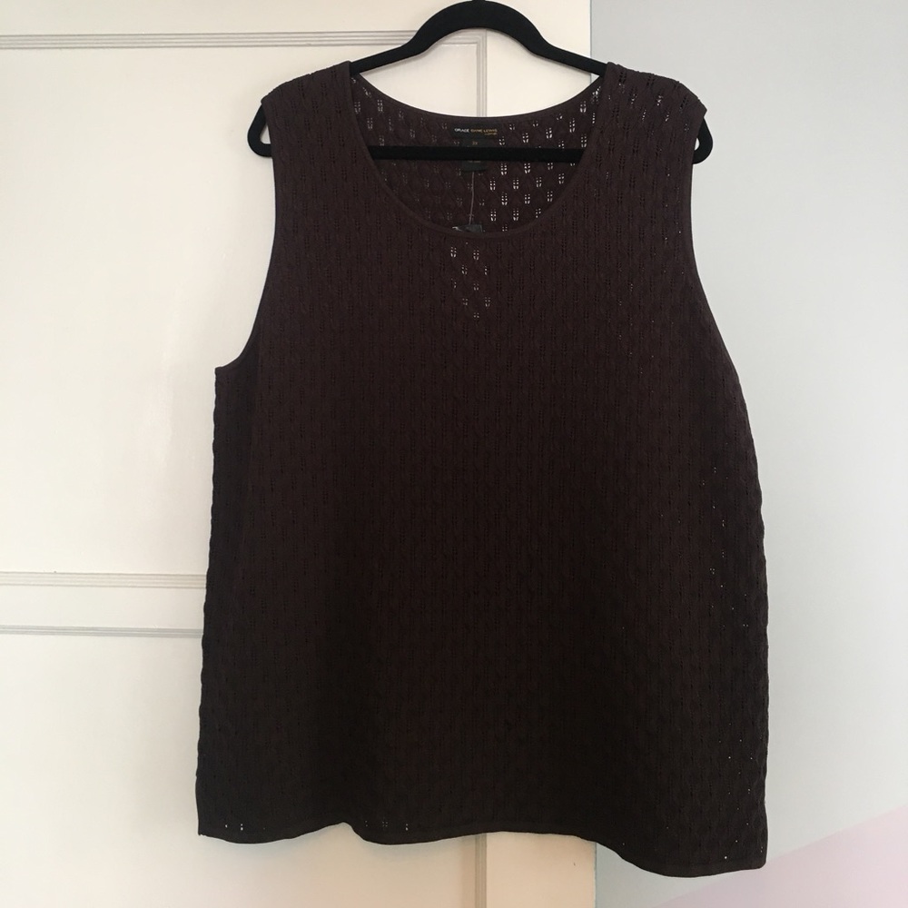 Grace knit tank top PLUS size
