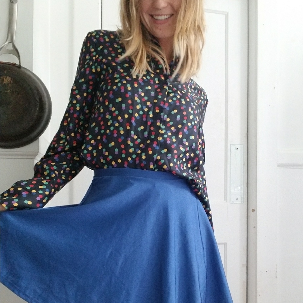 Vintage polka dot top