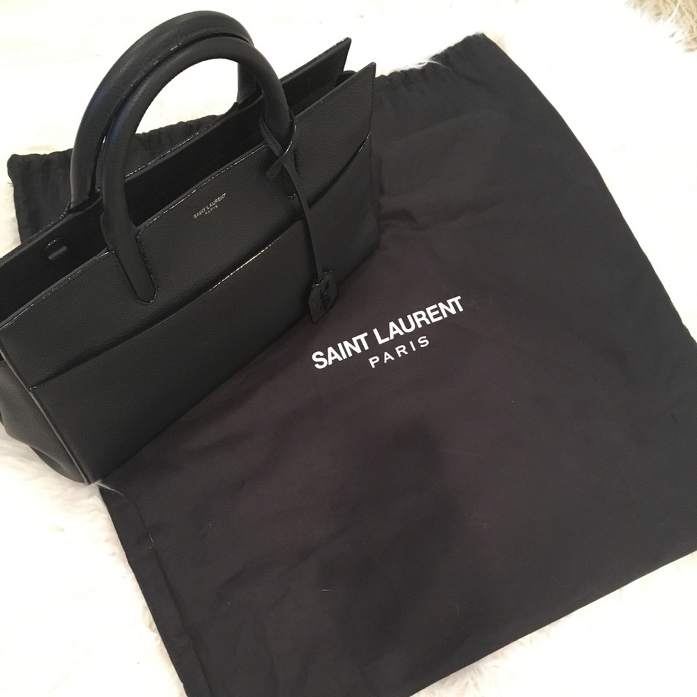 🎉Saint Laurent leather satchel NWOT - Picture 8 of 8
