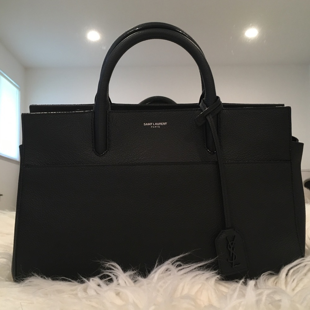 🎉Saint Laurent leather satchel NWOT - Picture 4 of 8
