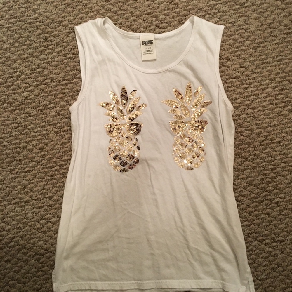 Sequin Pineapple Tank