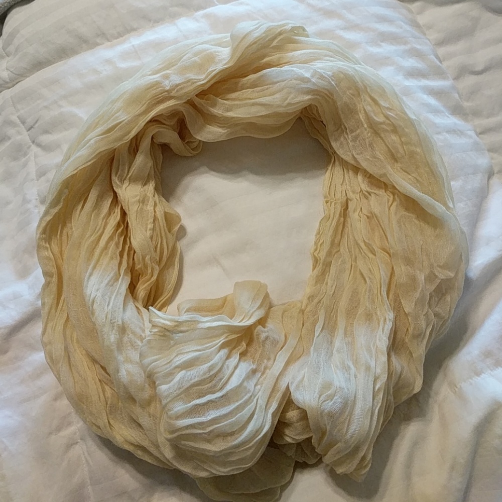 Cream Infinity Scarf