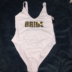 Boohoo “Bride” One Piece