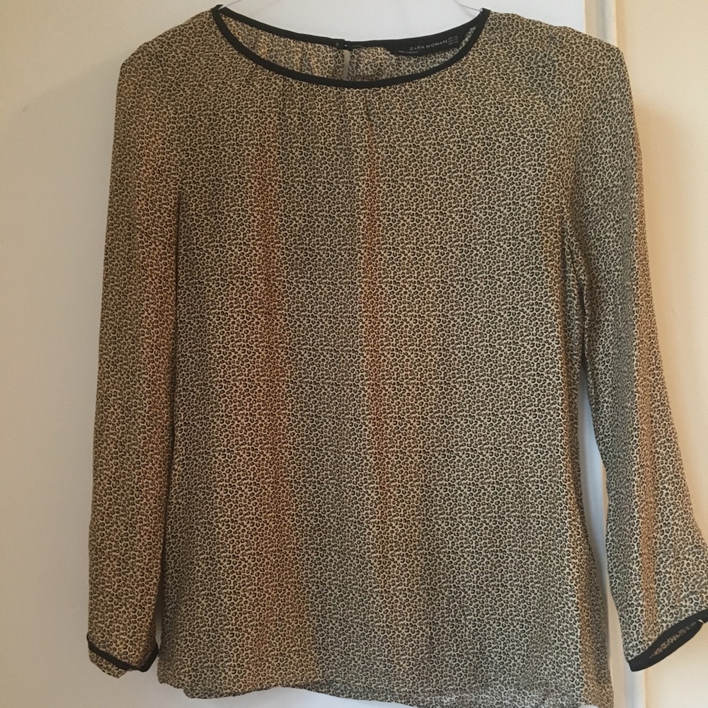 Zara leopard shirt