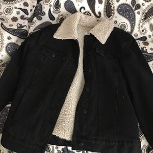 Denim Fur-Lined Jacket