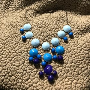 Blue statement necklace