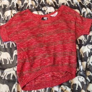 Candie’s Sweater top Open back!!