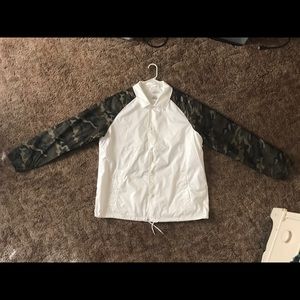 Camouflage raincoat