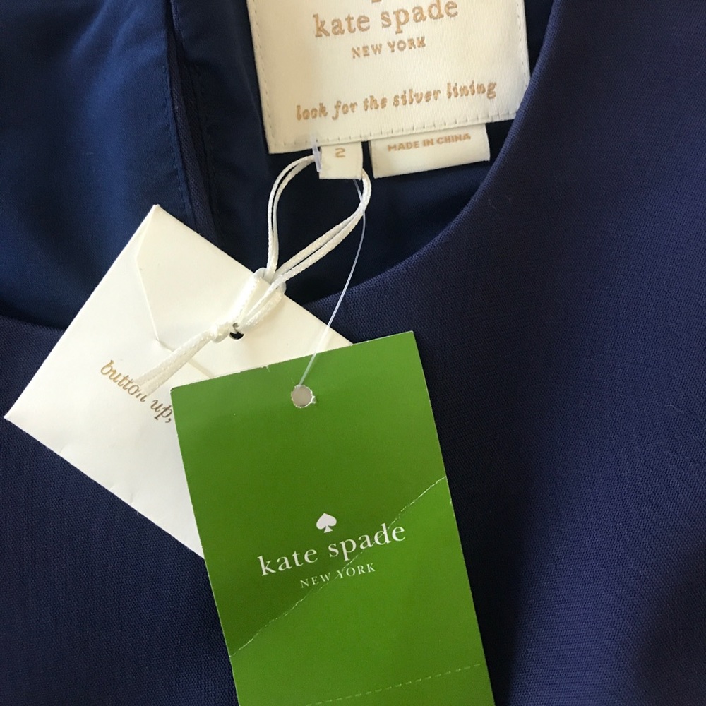 Kate Spade navy peplum dress