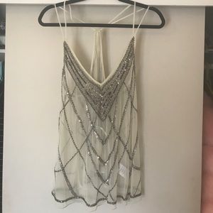 Kimchi Blue Sheer beaded top