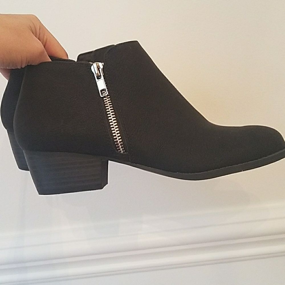 Ladies black booties
