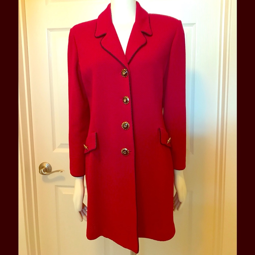 St. John 3/4 Boucle Knit Jacket