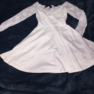 PrettyLittleThing Off Shoulder Skater Dress