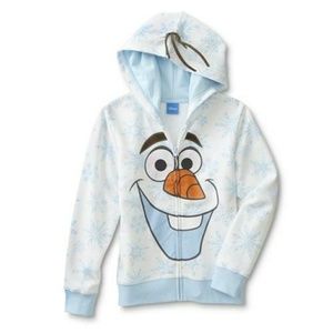 Disney Frozen Olaf Zip-Up Hoodie Jacket 14/16/XL