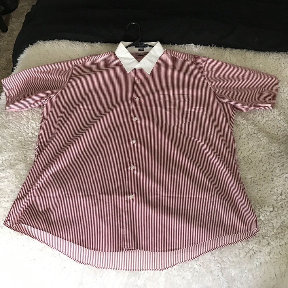 NWOT! Striped Short Sleeve Button Down