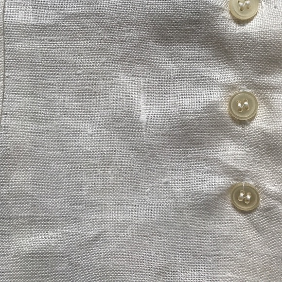 Vintage Cream Linen Skirt - Picture 7 of 7