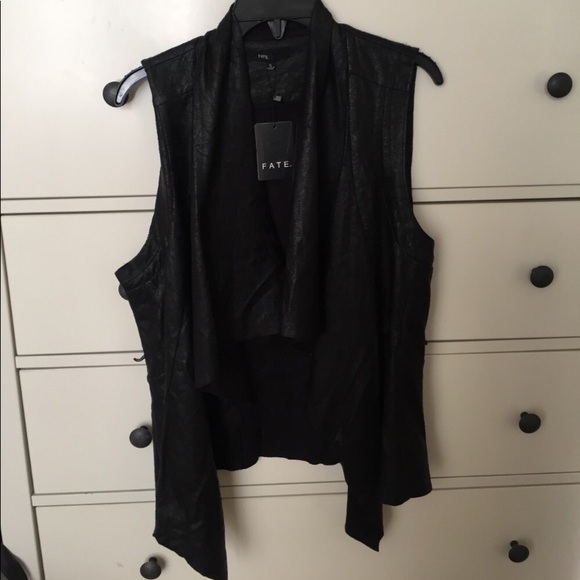 Various Jackets & Blazers - NWT Faux suede fall waterfall vest