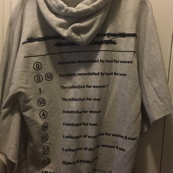 MM6 Margiela Anniv Hooded Long Sweatshirt 1 - Picture 4 of 4
