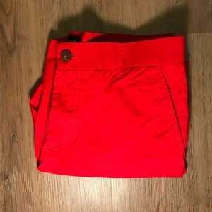 H&M Skinny Chino Shorts (32” Waist/Bright Red)