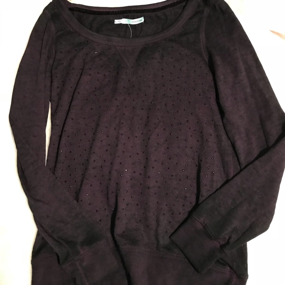 NWT Maurice’s dark purple shirt