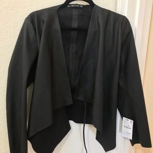 Faux leather jacket