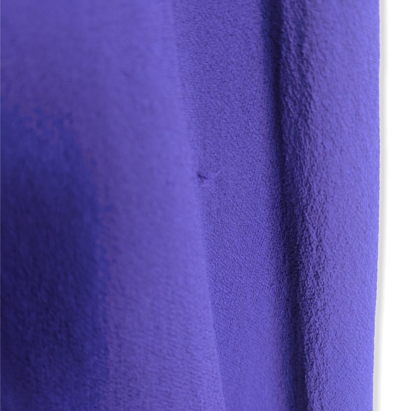 Deep purple silk chiffon shift dress - Picture 6 of 6