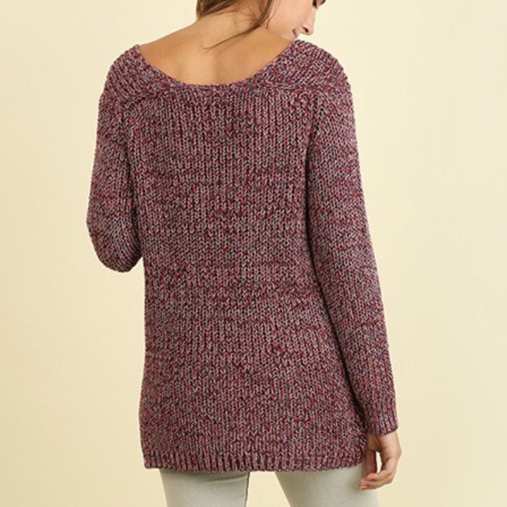 Wine Mix Sweater - Picture 3 of 3