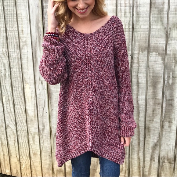 Sweaters - Wine Mix Sweater