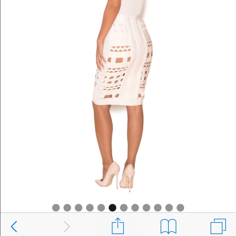 House of CB white bandage skirt - Picture 2 of 2