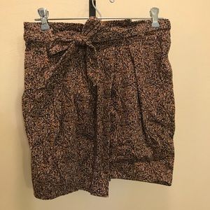 H&M Floral Wrap Skirt with Belt - Size 6