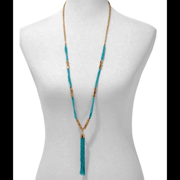 💢Last one 💢 bead tassel pendant necklace - Picture 2 of 4