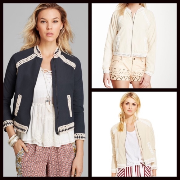❤️FREE PEOPLE BASEBALL BOMBER VARSITY JACKET - Picture 4 of 8